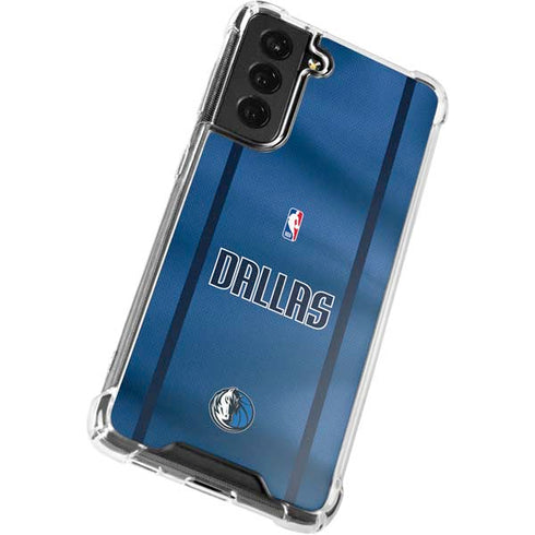 NBA Dallas Mavericks Jersey Galaxy S21 FE Clear Case